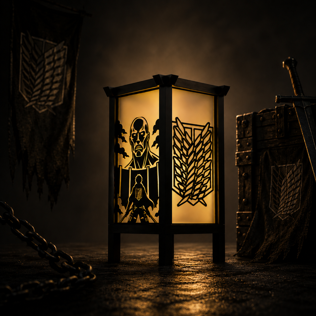 Attack on Titan Inspired Lamp - 3D Printed Collectible Light