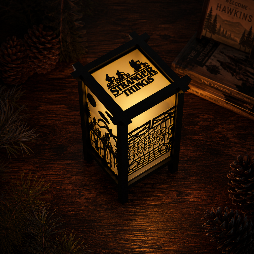 Stranger Things Inspired Lamp - Upside Down 3D Printed LED Light