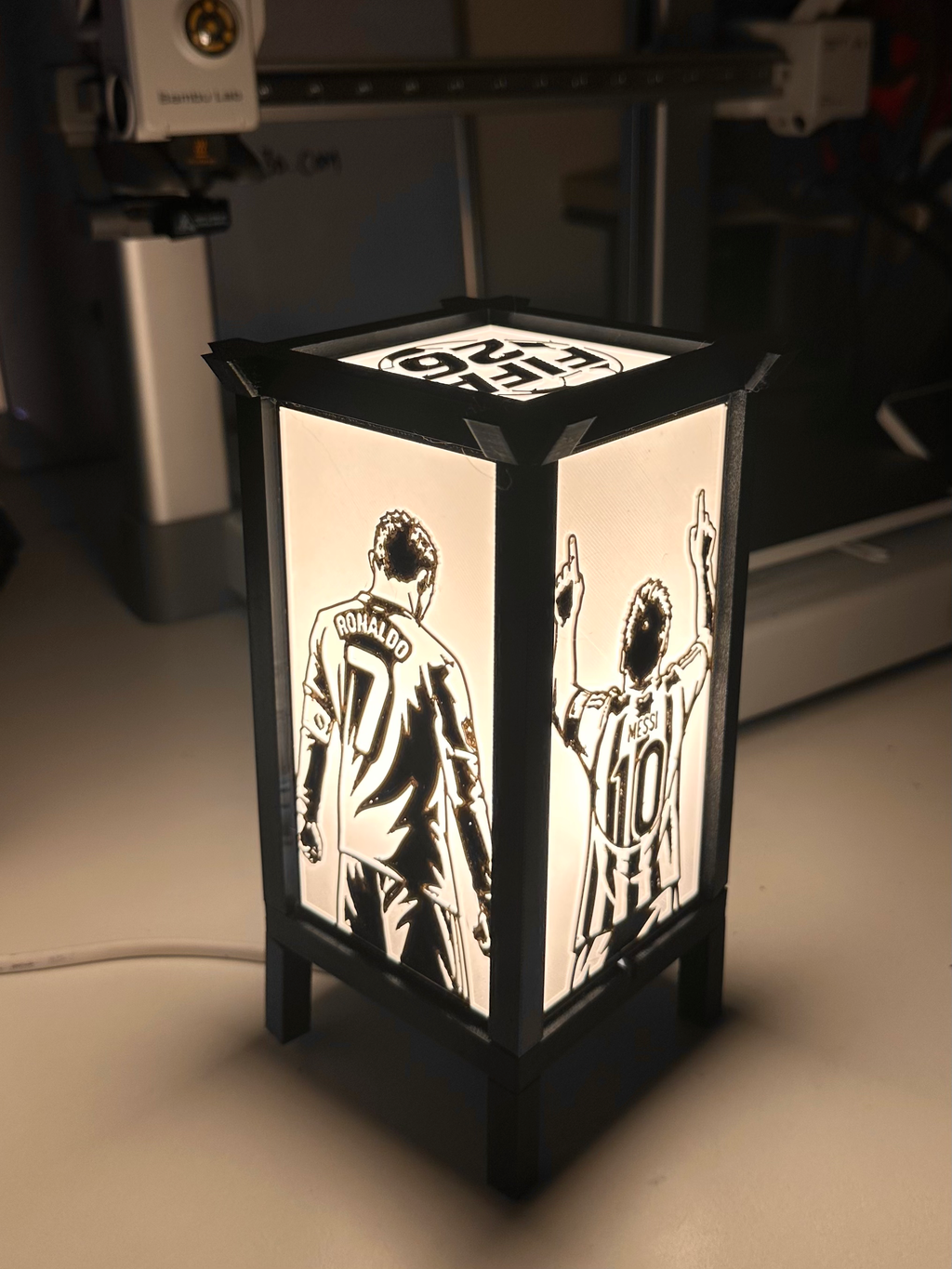 FIFA 26 Inspired Lamp - Football Gaming 3D Printed LED