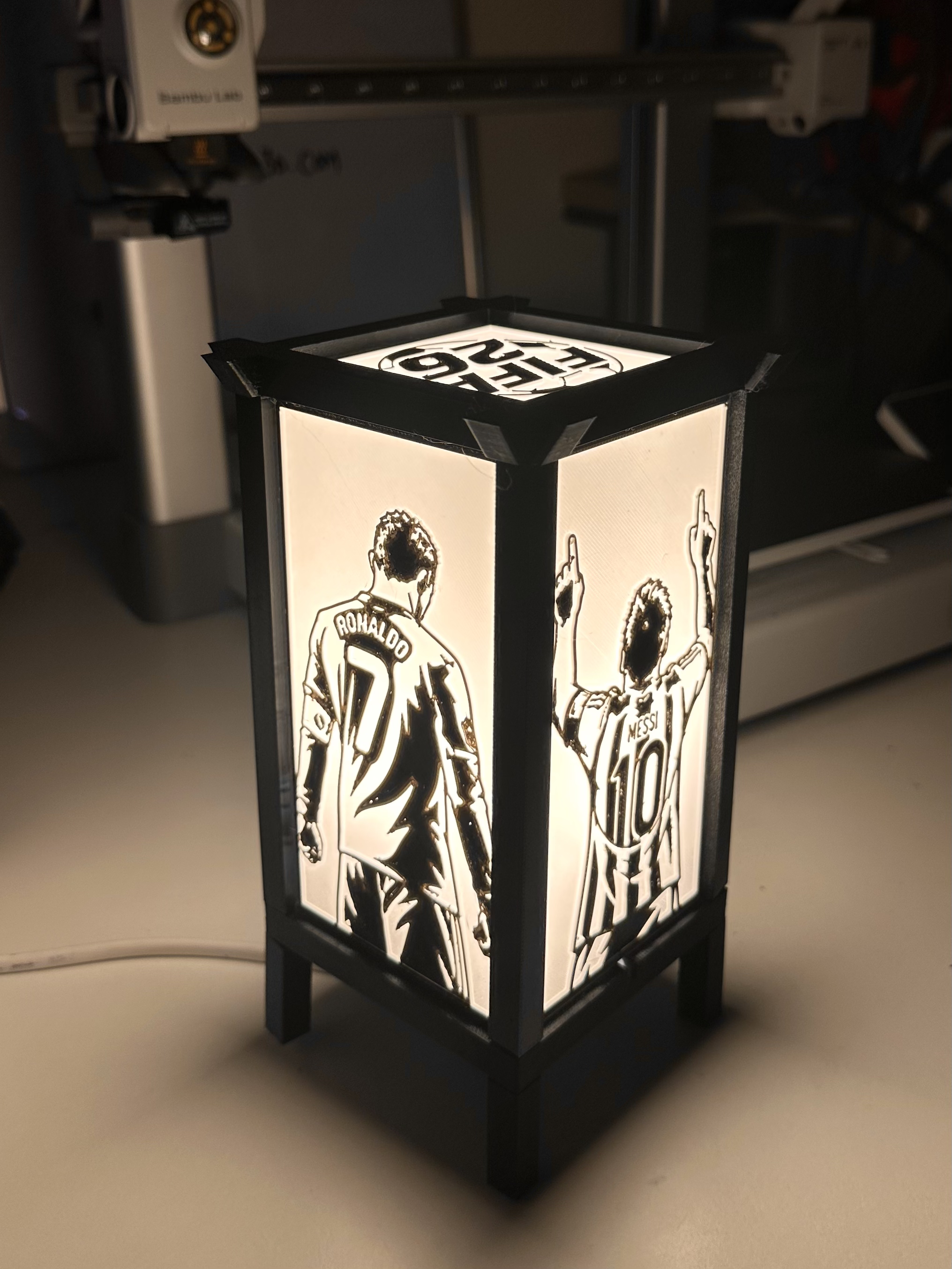 FIFA 26 Inspired Lamp - Football Gaming 3D Printed LED