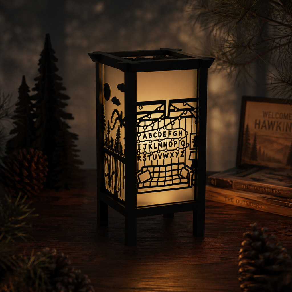 Stranger Things Inspired Lamp - Upside Down 3D Printed LED Light