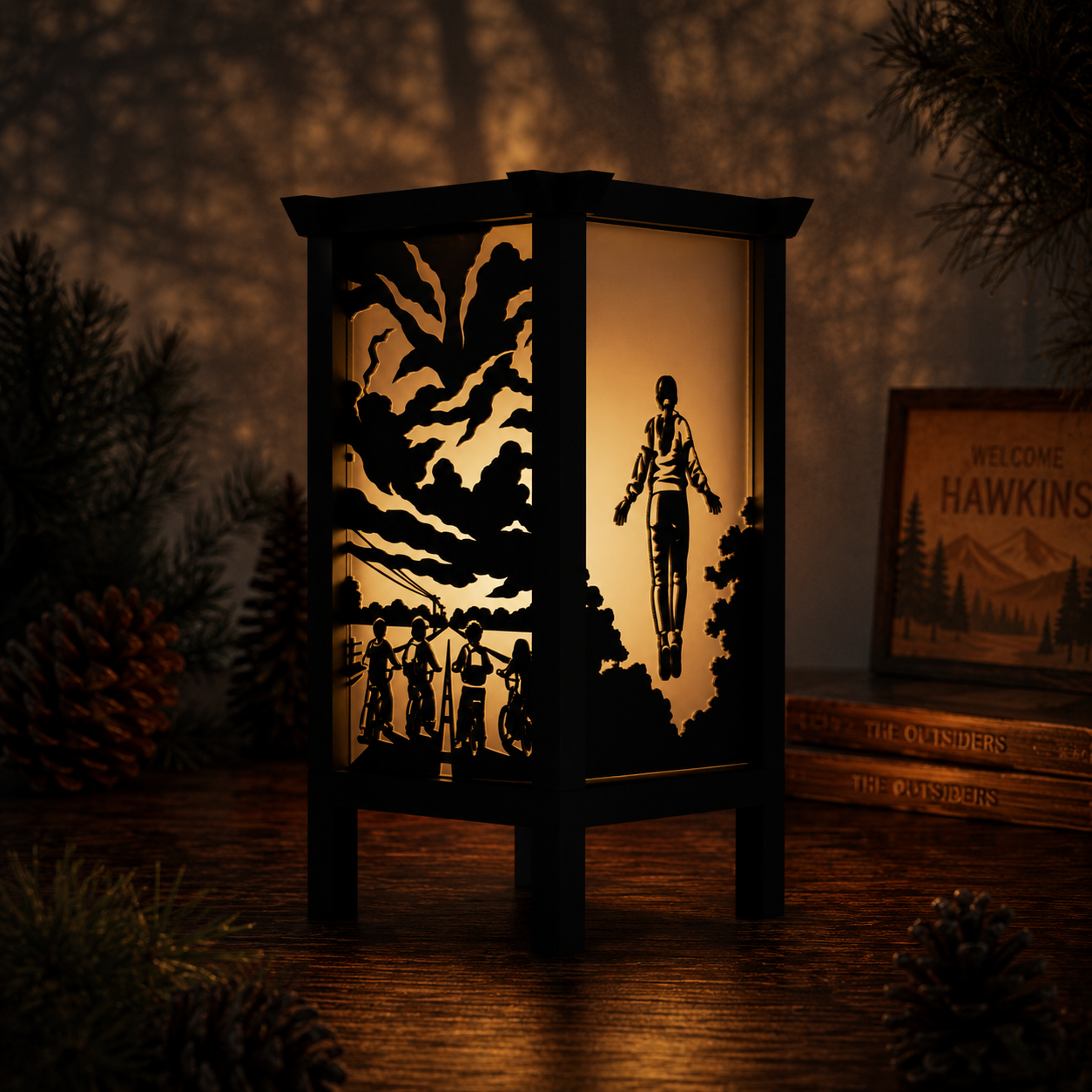 Stranger Things Inspired Lamp - Upside Down 3D Printed LED Light