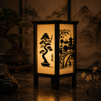 The Great Wave Lantern — Hokusai Shadow Lamp