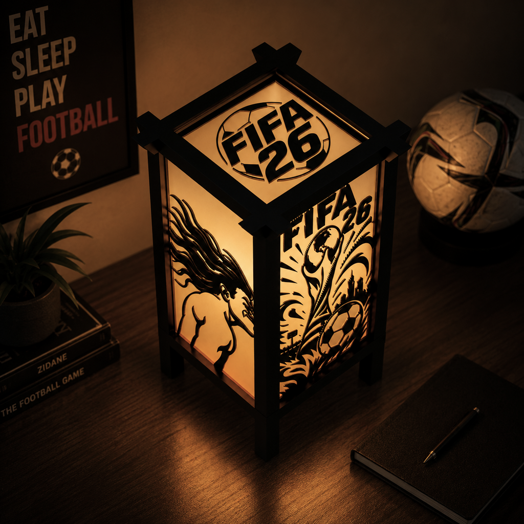 FIFA 26 Inspired Lamp - Football Gaming 3D Printed LED