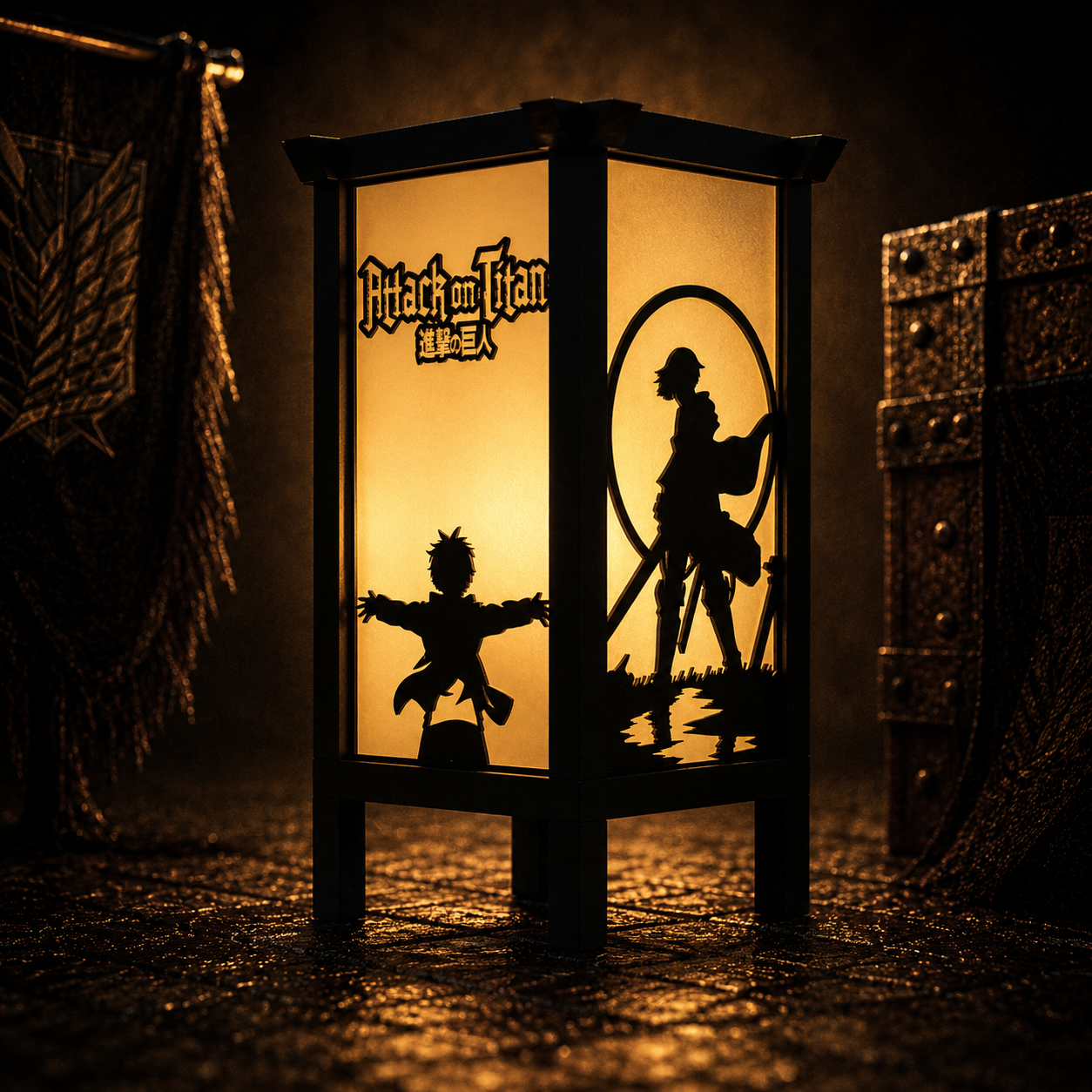 Attack on Titan Inspired Lamp - 3D Printed Collectible Light