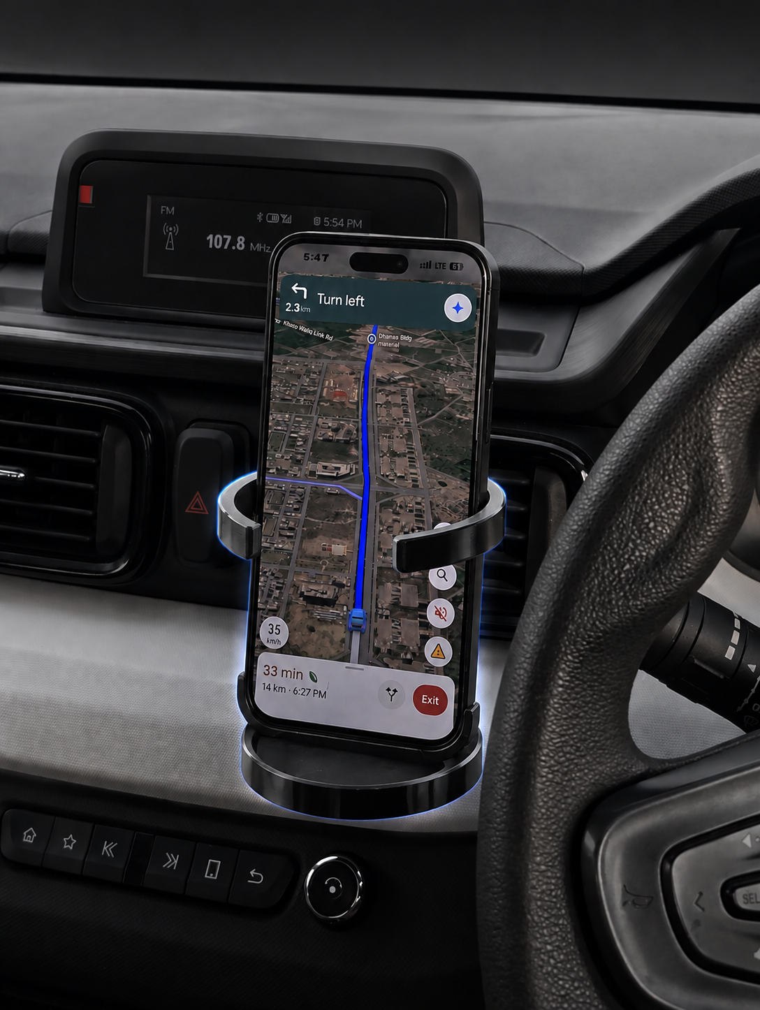 AC Vent Chiller – Car Cup Holder & Phone Mount, Keeps Drinks Cool