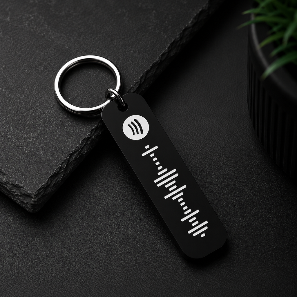 Personalized Spotify Code Keychain | Scan & Play Your Favorite Song