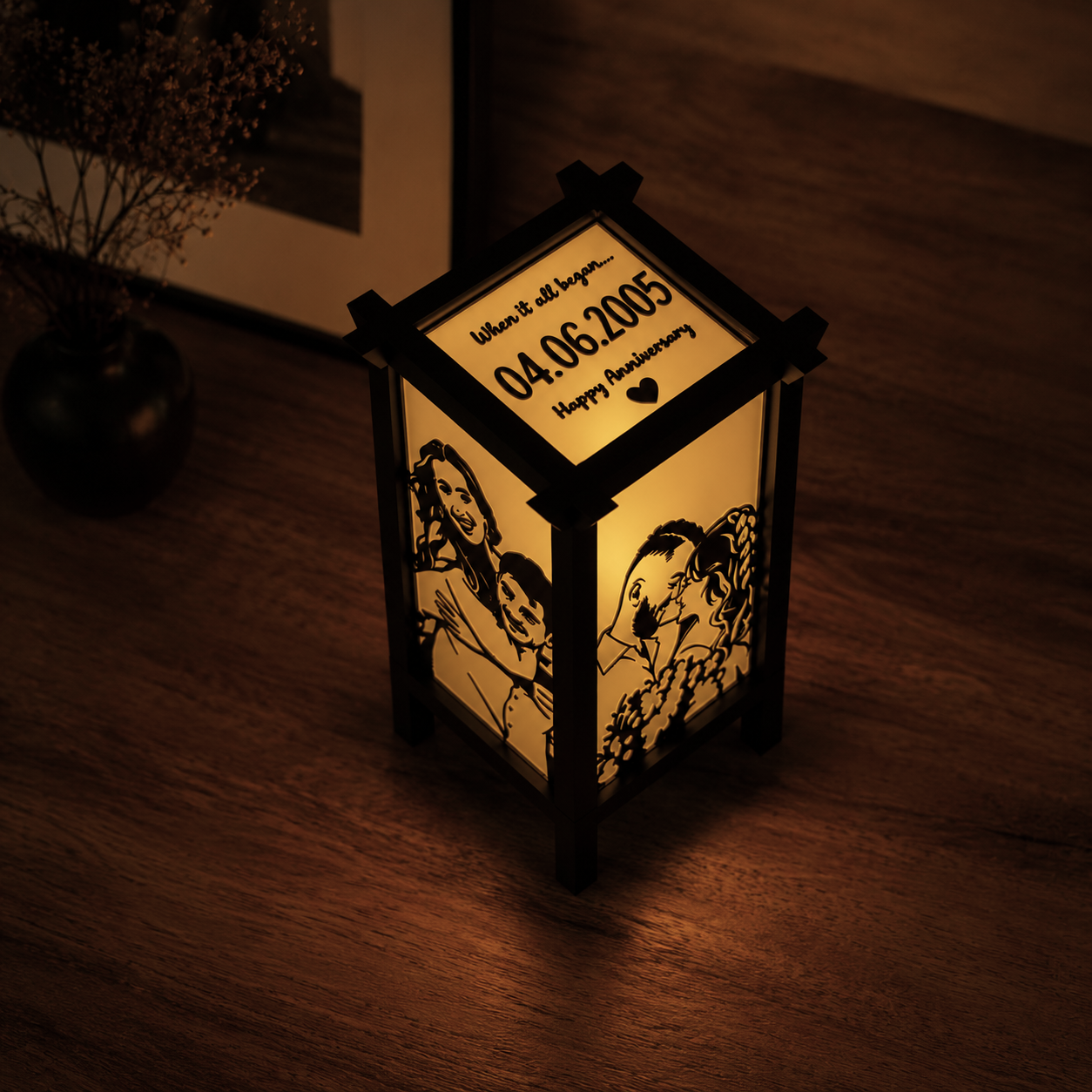 Personalized Handcrafted Lamp - Custom Design 3D Printed