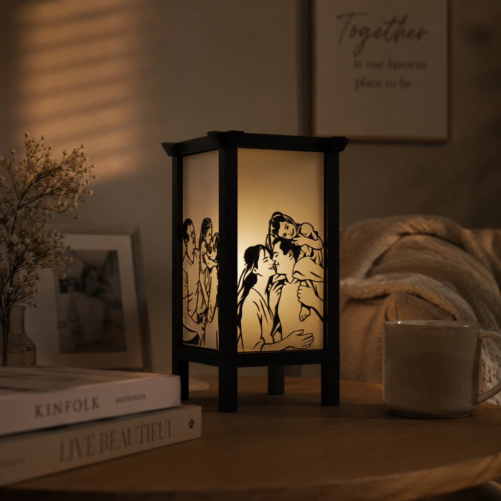 Personalized Handcrafted Lamp - Custom Design 3D Printed
