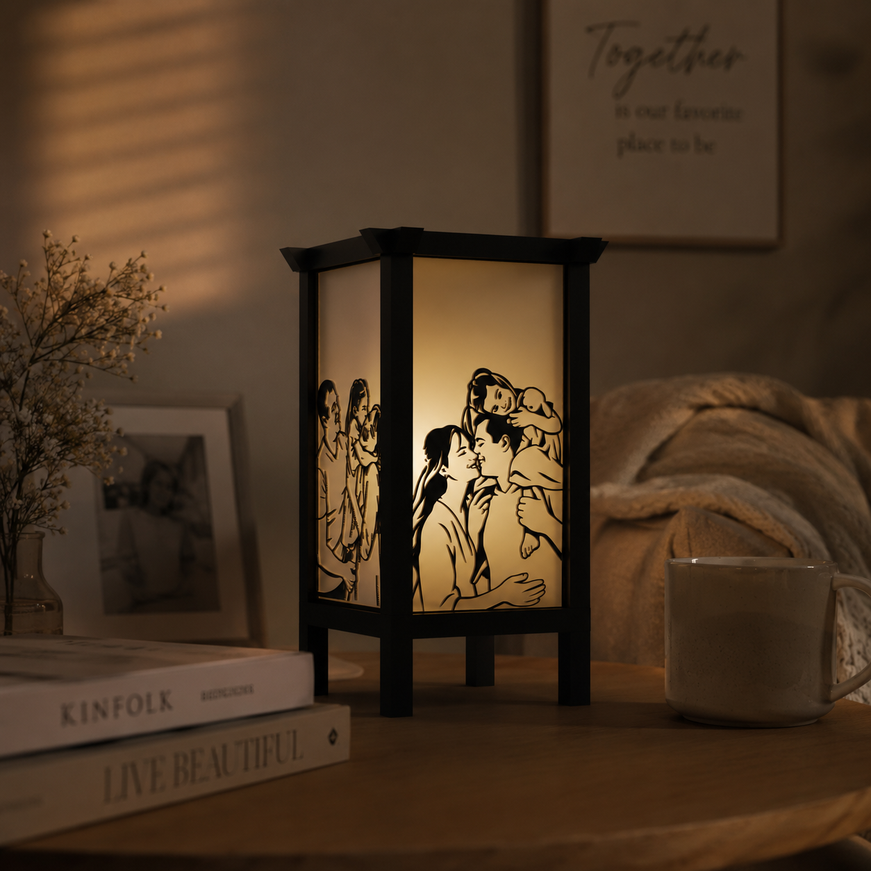 Personalized Handcrafted Lamp - Custom Design 3D Printed