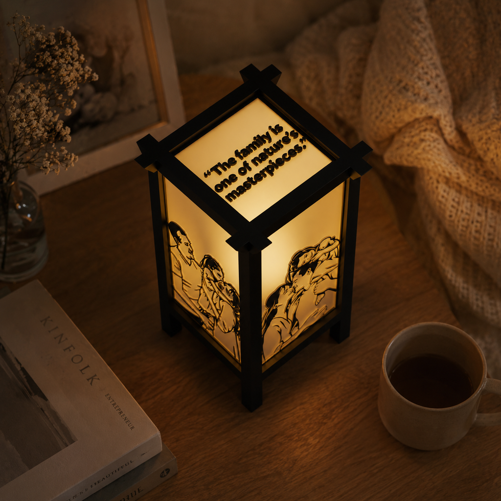 Personalized Handcrafted Lamp - Custom Design 3D Printed