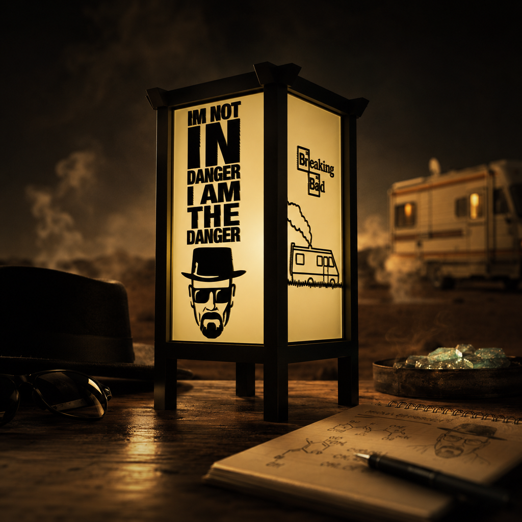 I Am the Danger  Breaking Bad LED Lamp - 3D Printed TV Fan Art