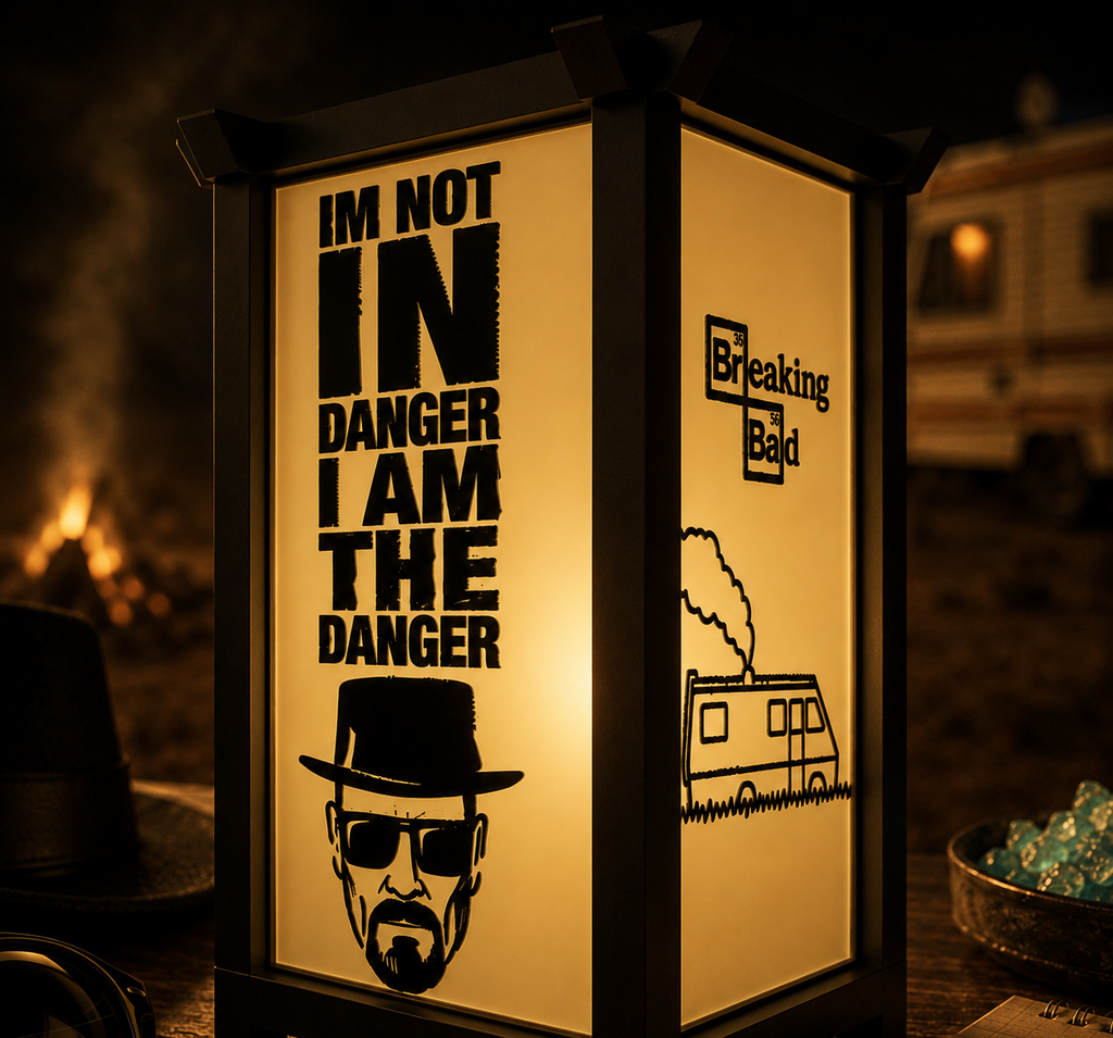 I Am the Danger  Breaking Bad LED Lamp - 3D Printed TV Fan Art
